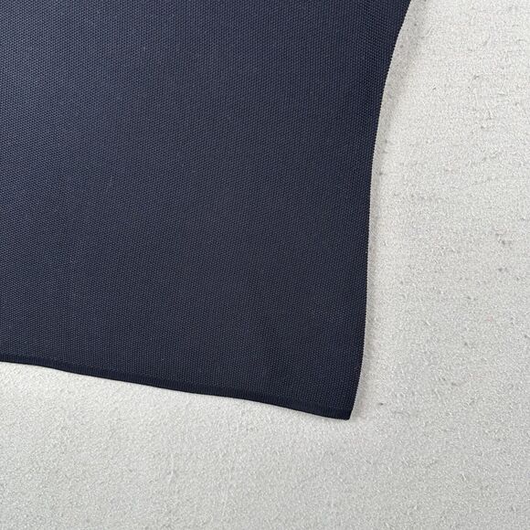 Worldly Things Styltricot‎ Knit Top Women’s 6 Navy Blue Short Sleeve Scoop Neck - Picture 15 of 16